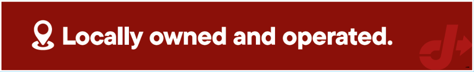 Bay Door Banner - Locally Owned
