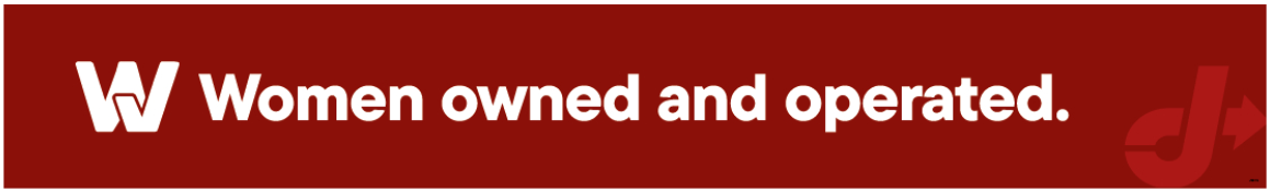 Bay Door Banner - Woman Owned