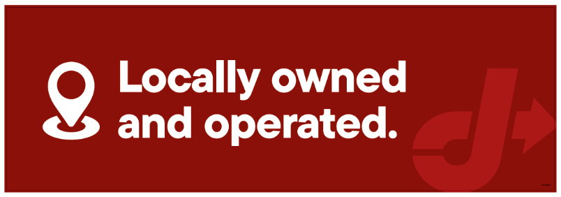 Bay Door Banner - Locally Owned