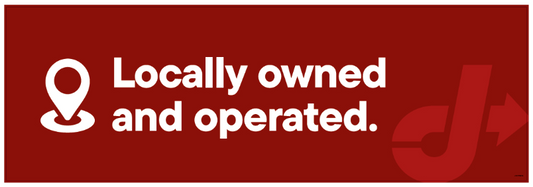 Bay Door Banner - Locally Owned