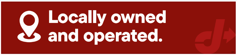 Bay Door Banner - Locally Owned