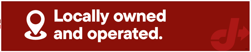 Bay Door Banner - Locally Owned