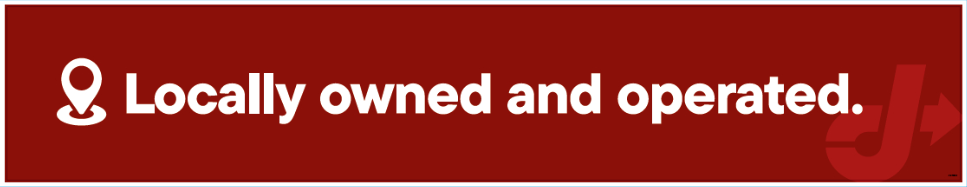 Bay Door Banner - Locally Owned
