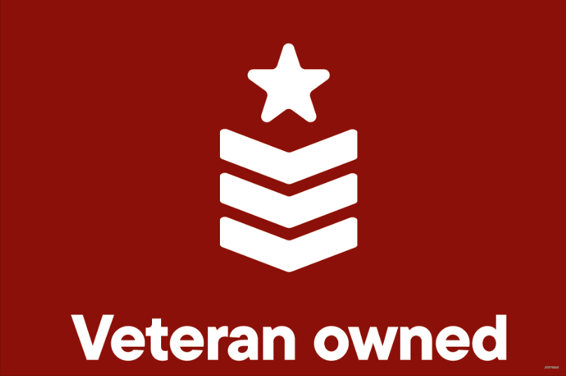Curbside Handheld Sign - Veteran Owned