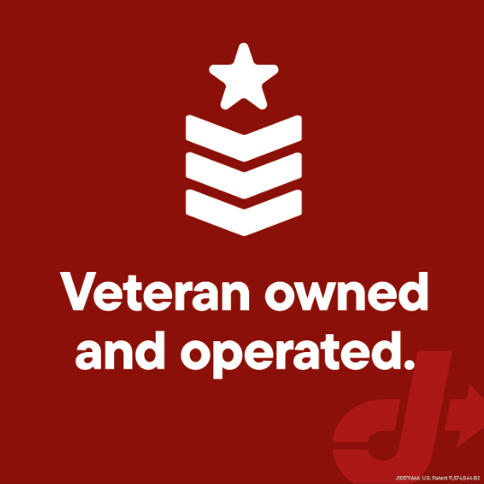 Red Dot View-Thru Decal - Veteran Owned