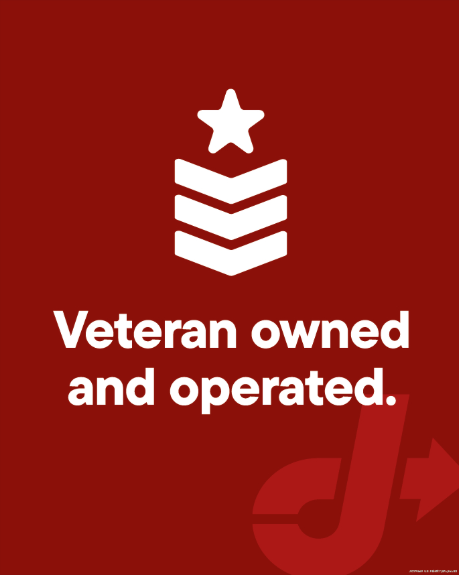 Red Dot View-Thru Decal - Veteran Owned