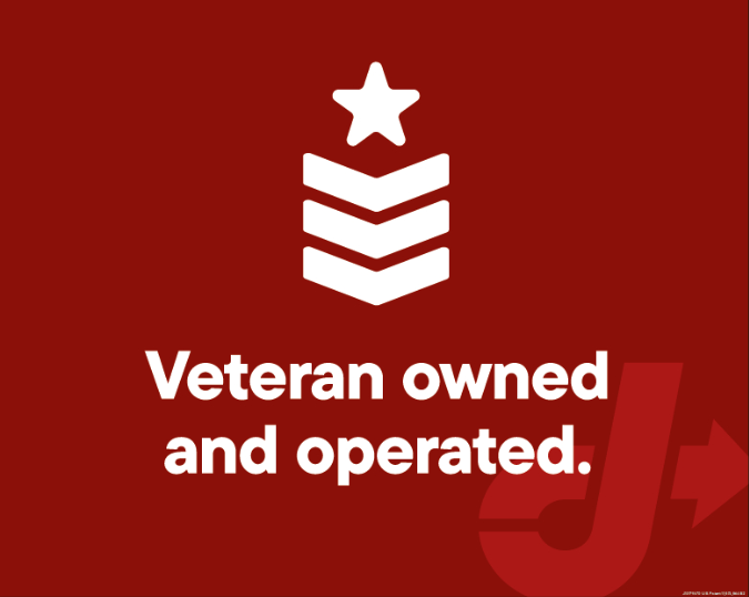 Red Dot View-Thru Decal - Veteran Owned