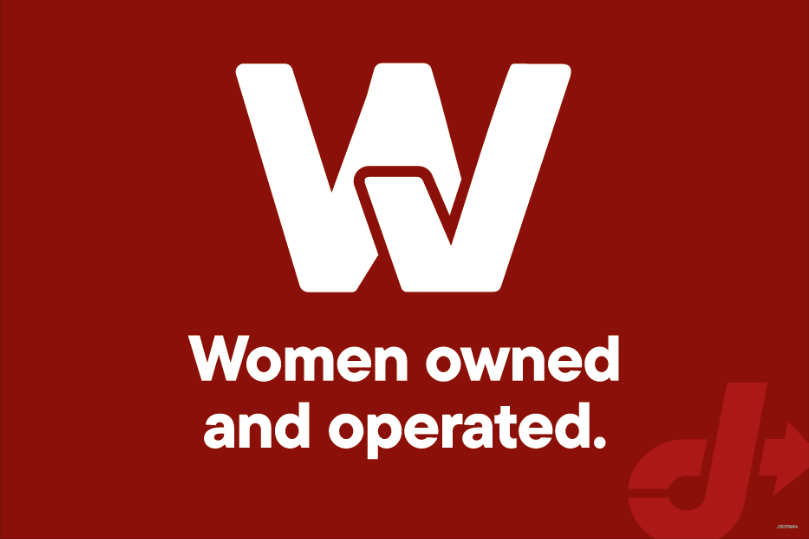 Curbside Handheld Sign - Woman Owned