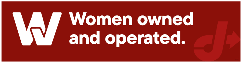 Bay Door Banner - Woman Owned