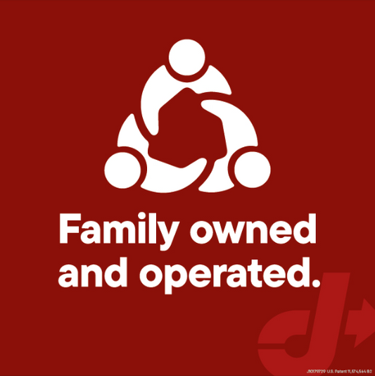 Red Dot View-Thru Decal - Family Owned