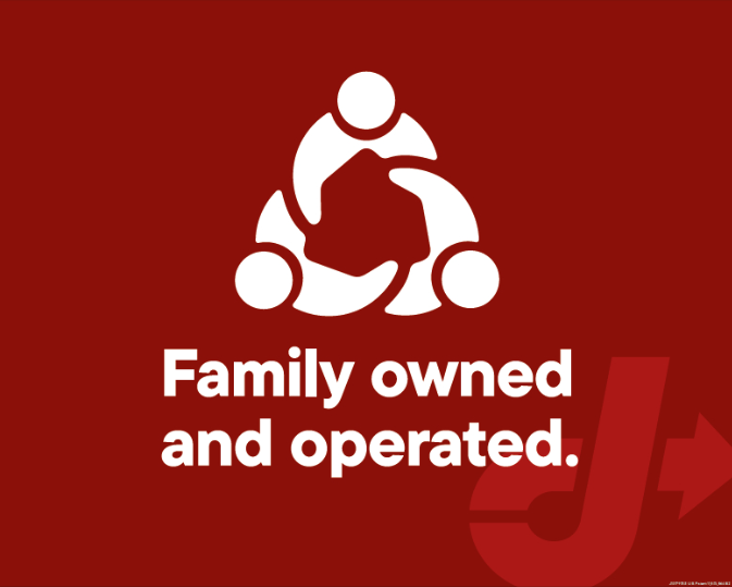 Red Dot View-Thru Decal - Family Owned
