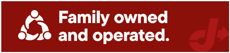 Bay Door Banner - Family Owned