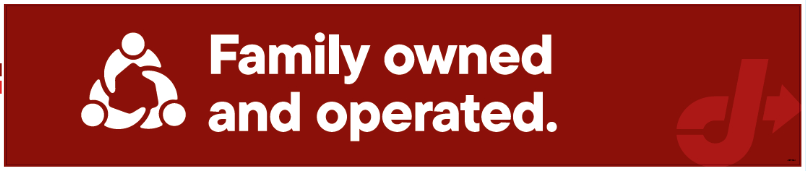 Bay Door Banner - Family Owned