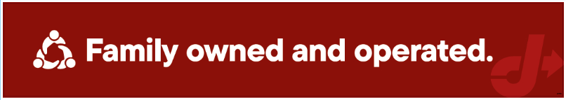 Bay Door Banner - Family Owned