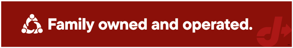Bay Door Banner - Family Owned