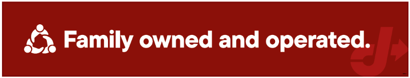 Bay Door Banner - Family Owned